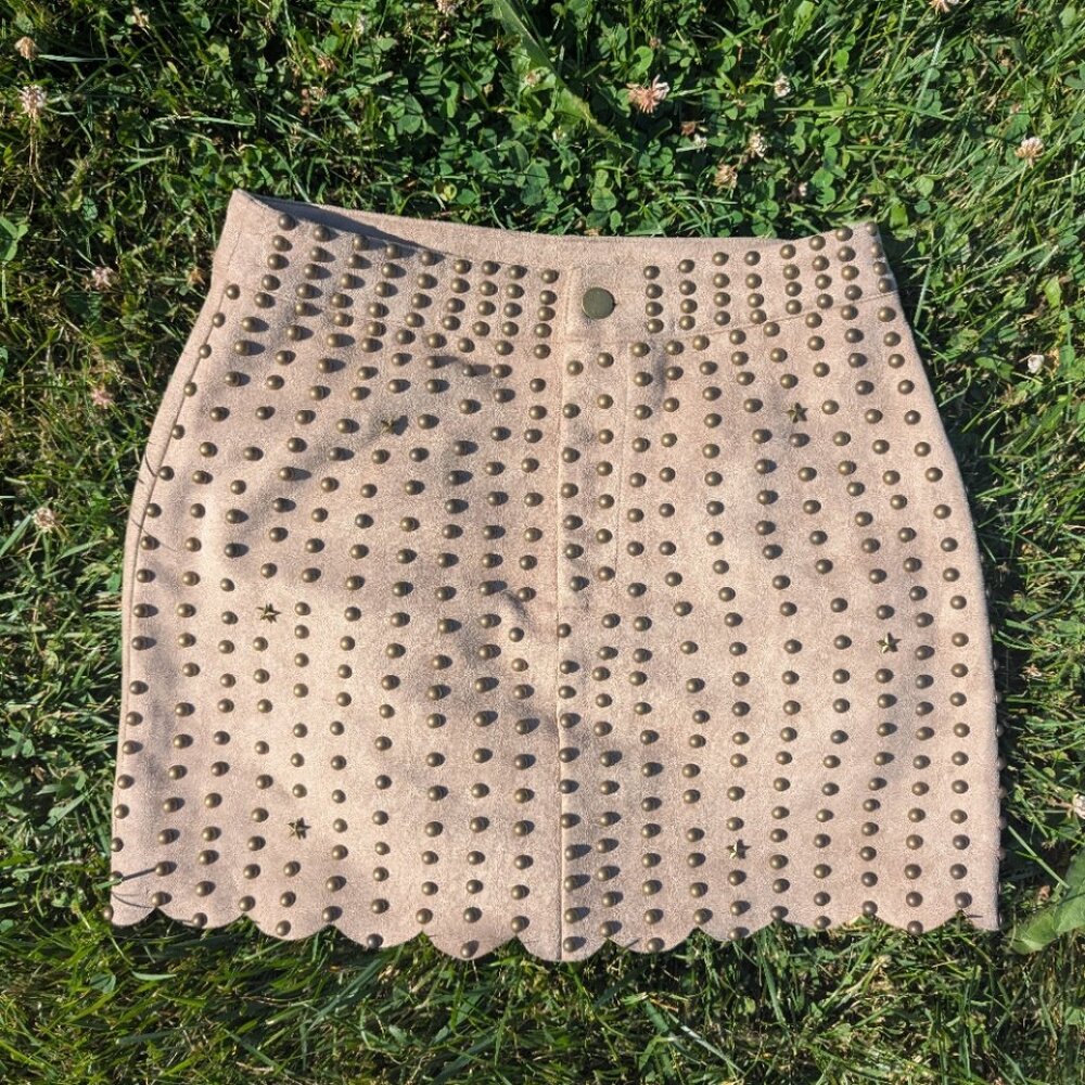NWT Faux Suede Skirt
